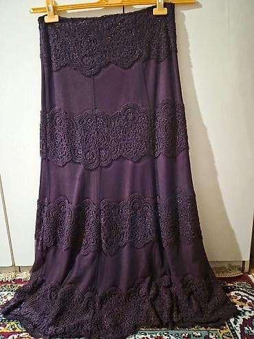 desd paltarlar: Bənövşəyi rəngdə iki hissəli ziyafət dəsti - Üst geyim: dairəvi — 2