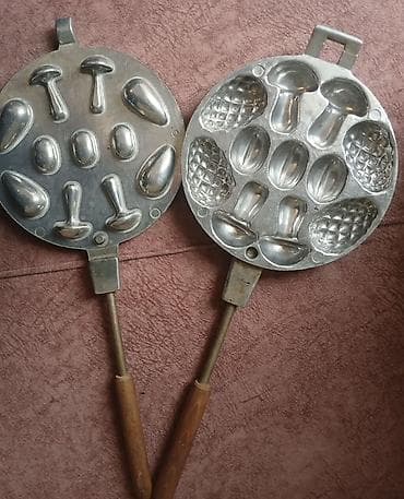 Şirniyyət qəlibləri, rəng - Gümüşü, Metal, Fiqur, 2