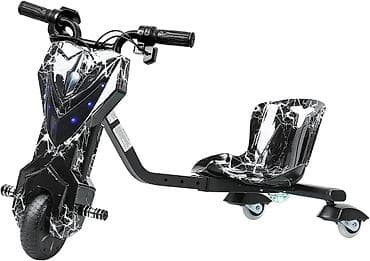 Uşaq üçün elektrikli drift skuter – 3 təkərli, oturacaqlı model 250