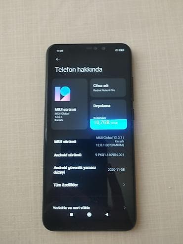 i̇nfinix note 50 pro: Redmi Note 6 Pro, 32 GB, rəng - Qara, Barmaq izi, Face ID — 2