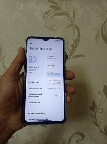 mini wi fi: Xiaomi Mi 8 Pro, 128 GB, rəng - Boz, 
 Barmaq izi — 2