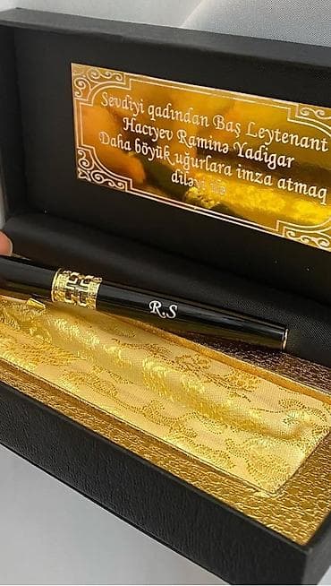 Ofis ləvazimatları: Hediyyelik qutuda qələm istənilən yazı yazılır metrolara pulsuz — 6