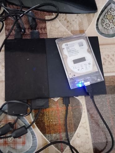 playstation satış: PlayStation 2 Slim (PS2) oyun seti Komplekt: - PS2 Slim konsolu - 2 — 2