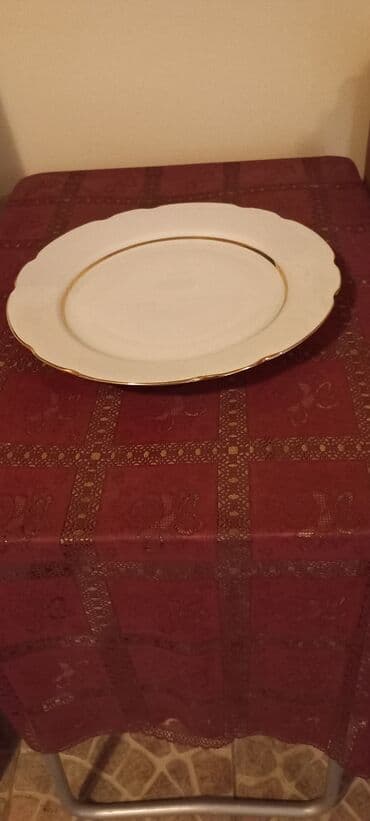 Digər süfrə qabları: Boşqablar, 1 əd, rəng - Ağ, Farfor — 1