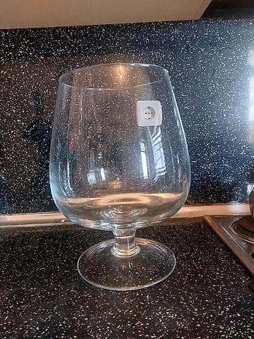 step deke: Böyük ölçülü şüşə qab – ayaqlı, geniş ağızlı dekorativ bowl — 2