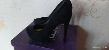 Tuflilər, Ölçü: 39, rəng - Qara, İşlənmiş