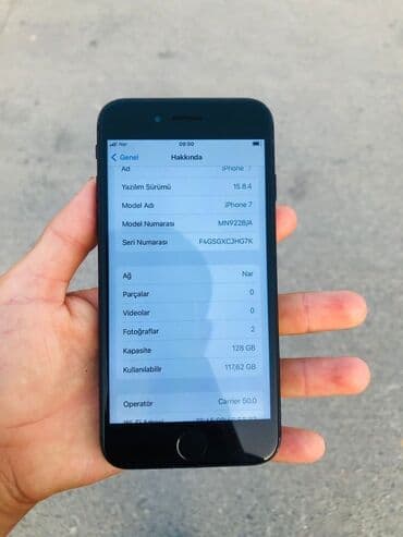 iphone ucun flash kart: IPhone 7, 128 GB, Qara, Barmaq izi — 5