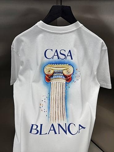 şort: Casa Blanca qrafik köynək - Rəng: ağ - Arxa hissə: iri “CASA BLANCA” — 1