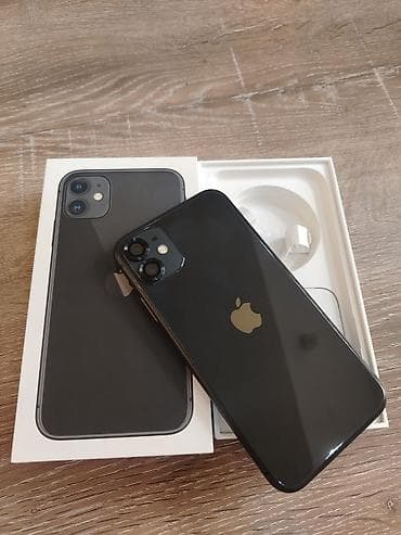 iphone 7 8: IPhone 11, 128 GB, Qara, Face ID — 1