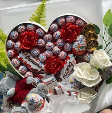 konfet buketi: Hədiyyə buketləri – fərqli konseptlərdə tematik kompozisiyalar Məhsul — 2