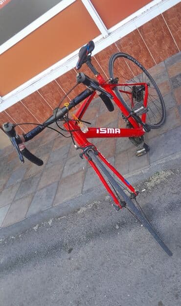 седло для велосипеда бишкек: Şosse tipli velosiped – ISMA brendi - Rəng: parlaq qırmızı, ağ ISMA — 2