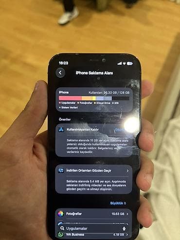 ayfon 16 e: IPhone 12 Pro, 128 GB, Mavi, Simsiz şarj, Face ID — 10