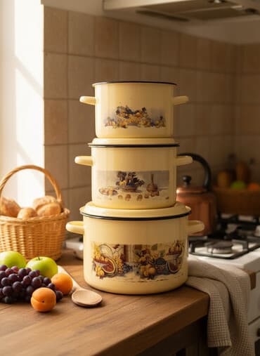 yuxuda qab gormek: Tava-qazan dəstləri — 1