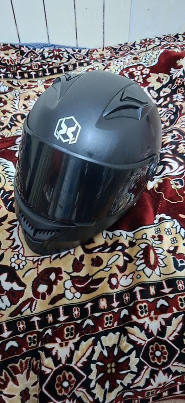 Мототранспорт: Tam üzlü motosiklet dəbilqəsi – mat qara rəng qiymete razilasma var — 4