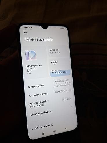 redmi note 12 s: Redmi Note 8, 64 GB, rəng - Mavi, İki sim kartlı — 4