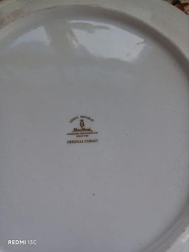 sud qazanı: Nahar dəsti, rəng - Göy, Farfor, 6 nəfərlik, Çexiya — 5