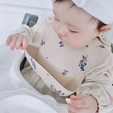 uşaq yeməyi: Silikon Uşaq Önlükləri ♡ Körpələr üçün silikon önlüklər ən yüksək — 5