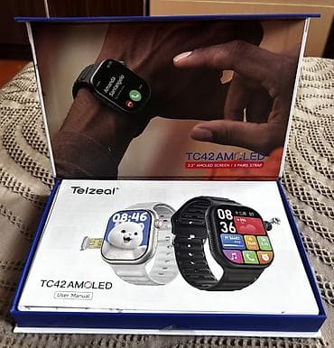 Личные вещи: Telzeal TC42 AMOLED ağıllı saat dəsti Xüsusiyyətlər: - 2.2 düym — 5