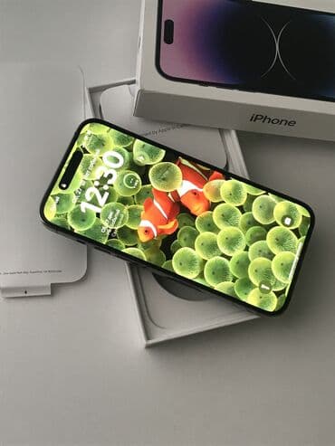 2 ci el iphone 14 pro max: IPhone 14 Pro Max, 256 GB, Deep Purple, Simsiz şarj, Face ID, Sənədlərlə — 5