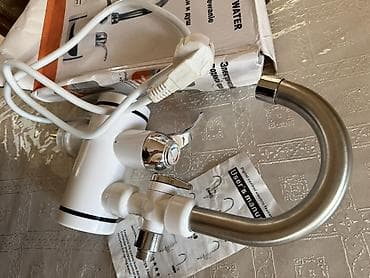 ev qizdiran: Elektrikli kran və duş başlığı olan ani su qızdırıcı kran -1 defe — 1