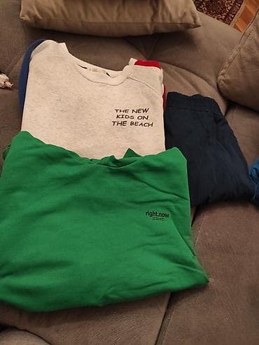 20 nomreli mekteb: Uşaq geyim dəsti - Üst geyimlər: - Açıq boz rəngli svitşot – — 1