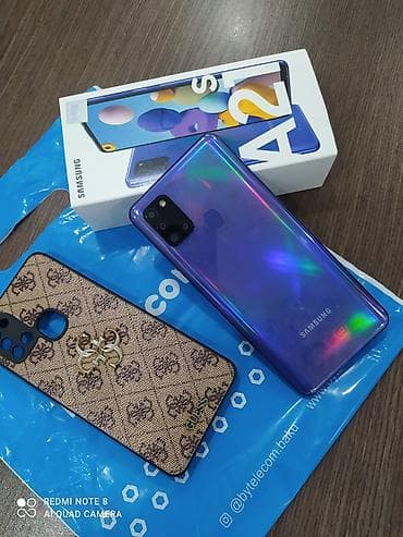 Компьютеры, ноутбуки и планшеты: Samsung Galaxy A21S, 32 ГБ, цвет - Голубой, Две SIM карты — 2