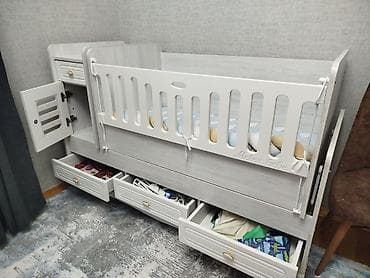 Oğlan və qız üçün, İşlənmiş, Dördbucaq, Beşik, Dəst ilə, Matras ilə, Yellənmə mexanizmsiz