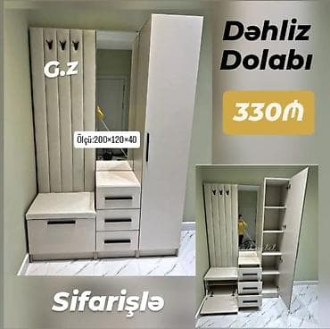 ev guzguleri: Düz dolab, Dəhliz üçün, Paltar üçün, Açılan, Korpuslu, 1 qapı — 1