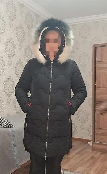 jack wolfskin: Qadın qış palto-kurtkası - Rəng: qara - Model: dizə qədər uzun puff — 1