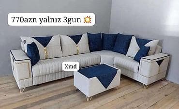 Ev üçün mebel: Məhsul: Künc divanlar (L-forma) - Modellər: Müxtəlif dizaynda L-forma — 7