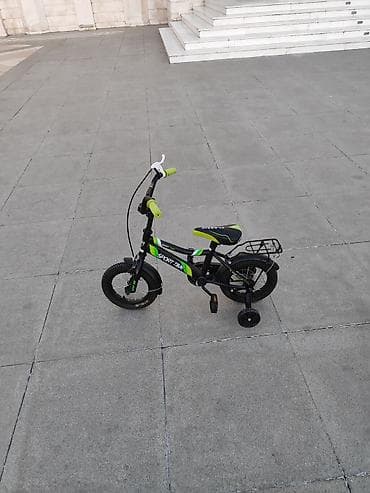 Uşaq velosipedi – SPORT TIME, 12 düym - Rəng: qara-yaşıl aktsentli — 1