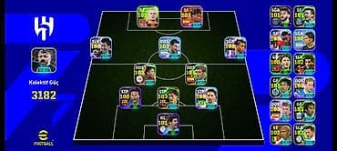 EFootball oyunu üçün güclü hesab/komanda satılır. Xüsusiyyətlər: -