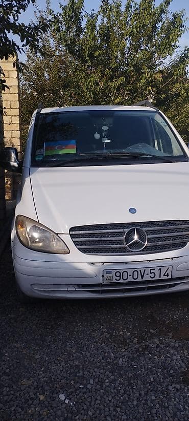Nəqliyyat: Mercedes-Benz Vito, ağ rəng, miniven. Avto sifaris butun isdiqamətlərə — 1