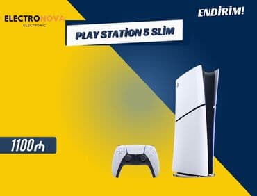 irşad playstation 5: PlayStation 5 Slim ✔ Ultra sürətli və güclü oyun konsolu ✔ Yeni nəsil — 1