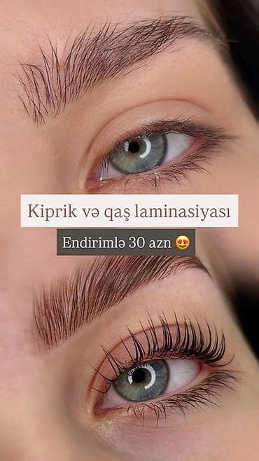 Kiprİk və qaş laminasiyası xidməti - Təhlükəsiz formul ilə
