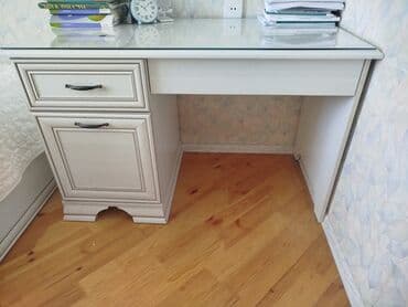 стеклянный стол: Kompüter masası, Yeni, Açılmayan, Şüşə, Dördbucaq masa — 1