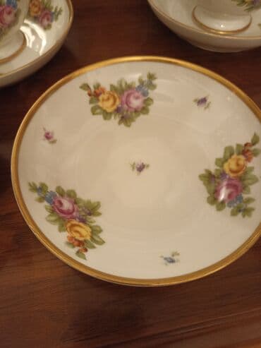 cay dəstləri: Çay dəsti, rəng - Ağ, Farfor, 6 nəfərlik, Almaniya — 13