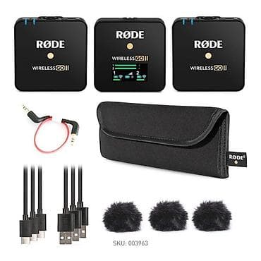 mikrafonlar: RØDE Wireless GO II – İkili Simsiz Mikrofon Sistemi + Aksesuar dəsti — 3