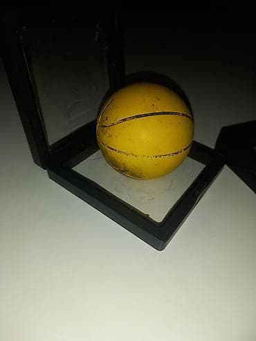 Boks kisələri: Sarı rəngli mini basketbol formalı stress topu - Material: yumşaq — 2