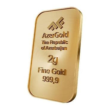 active 2: AzerGold qızıl külçəsi – 2 qram, 999.9 (24K) saf qızıl — 1
