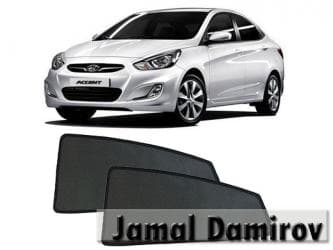 шторки на авто купить: Hyundai accent 2011-2016 üçün yan pərdələr. 25-30 azn. Боковые шторки — 1