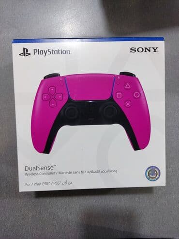 Playstation 5 üçün çəhrayı ( nova pink ) coystik ( dualsense ). Tam
