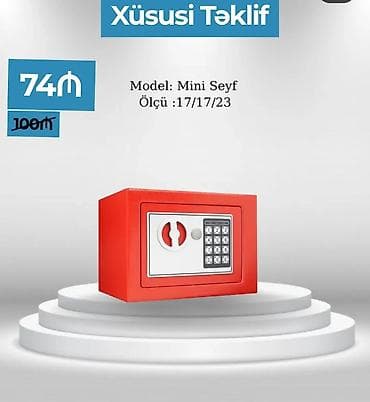 Mini Seyf – xüsusi təklif - Model: Mini Seyf - Ölçü: 17/17/23 (sm) -