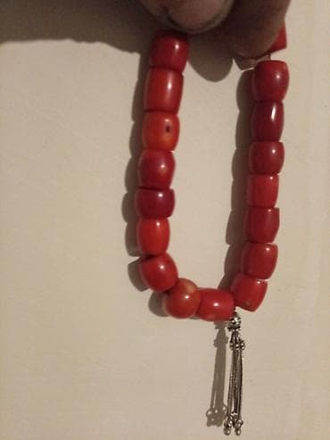 tesbeh: Təcili satilir Qırmızı daşlardan hazırlanan təsbeh - Material: iri — 3