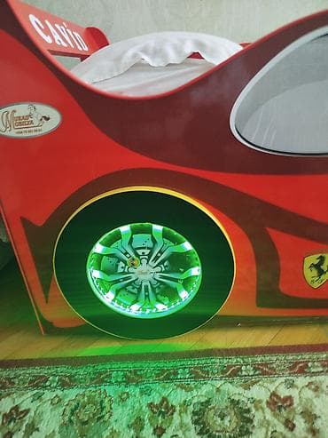 Uşaq maşın formalı çarpayı – qırmızı “Ferrari” dizaynı - Korpus — 5
