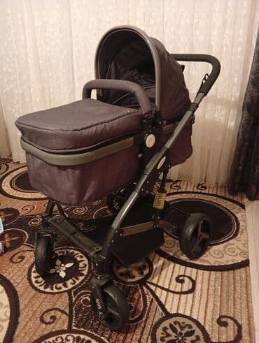 əkizlər üçün trost uşaq arabası: Çıxarıla bilən beşikli araba, İşlənmiş, Ünvandan götürmə — 1