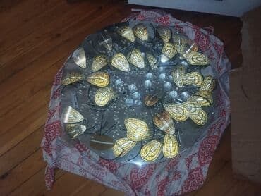 led isiqlar tavan ucun: Led Çılçıraq, 4 və daha çox lampa, Metal — 11