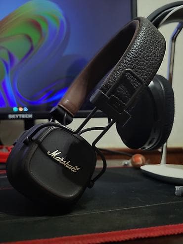 marshall major v: Yeni Simsiz (Bluetooth) Qulaqcıqlar, Marshall, rəng - Qəhvəyi — 2