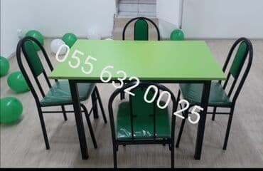 metbex masa ve oturacaqlar: Квадратный стол, Для кухни, Для прихожей, Для балкона, 4 персоны, Нераскладной, Азербайджан, C гарантией — 16