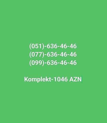 Nömrə paketi: 636-46-46 sonlu seriya - Operator kodları: 051, 077, 099